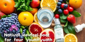 Fresh fruits and greens for natural collagen production.